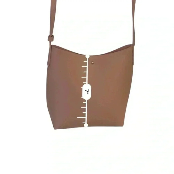 Samara bucket bag adjustable strap vegan leather pink - Picture 7 of 9